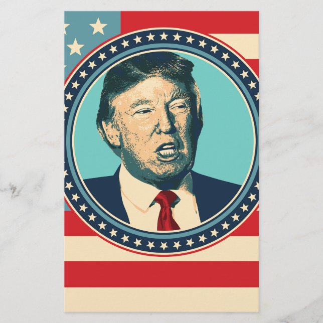 Papelaria donald trump para presidente (Frente)