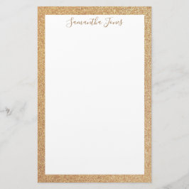 Papelaria Dourada Festa de casamento de brilho | Personaliza
