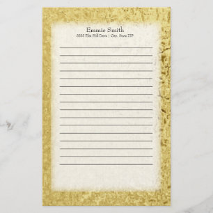 Papelaria Dourado personalizado e branco