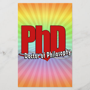 Papelaria DOUTOR DE PhD VERMELHO LOGOTIPO DA FILOSOFIA
