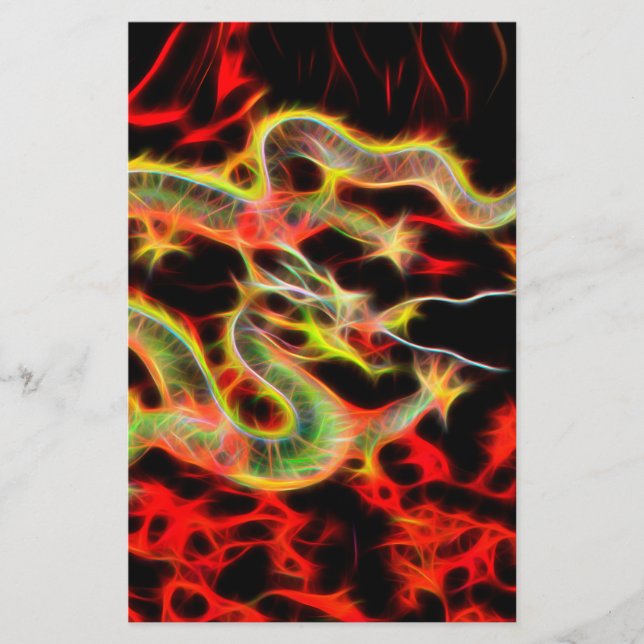 Papelaria Dragão atira energia sortuda (Frente)