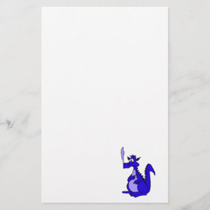 Papelaria Dragão Azul com fumaça