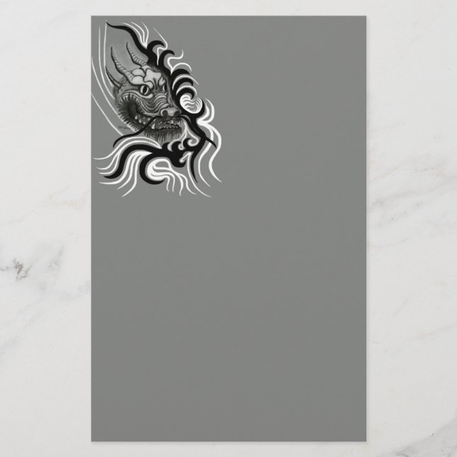 Papelaria Dragão da China em Tattoostyle (Frente)