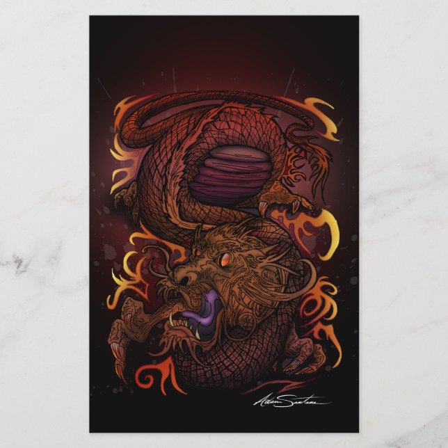 Papelaria Dragão (Design de assinatura) (Frente)