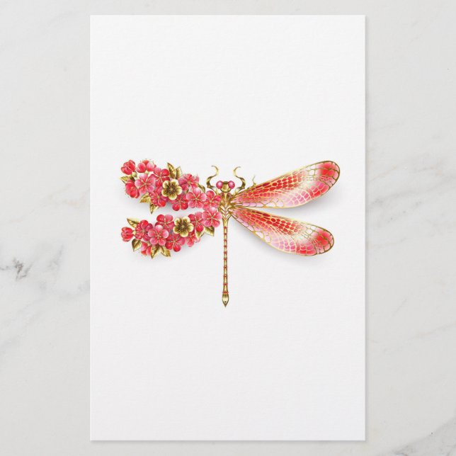 Papelaria Dragonfly com joalheria sakura (Frente)