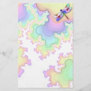 Papelaria Dragonfly Fractals Stationery
