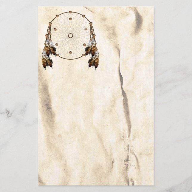Papelaria Dream Catcher Native American Stationery (Frente)