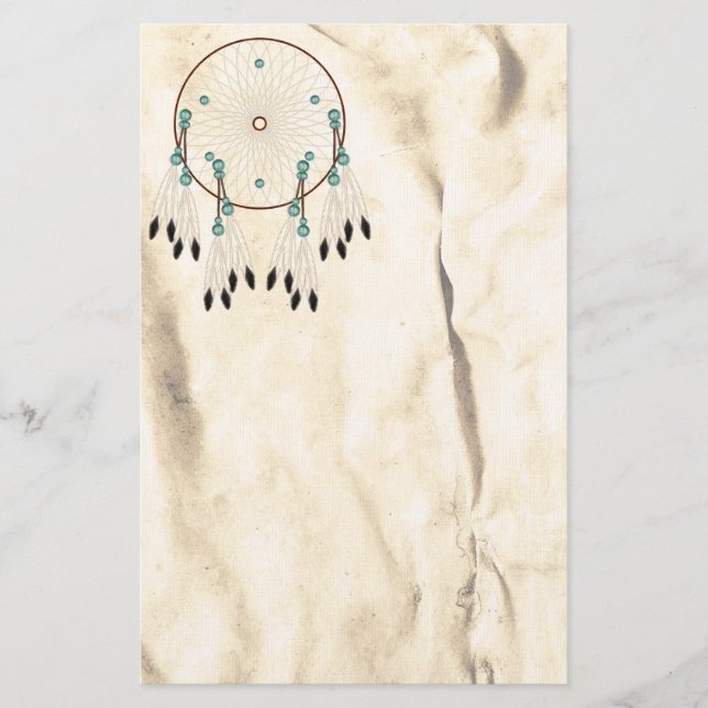 Papelaria Dream Catcher Native American Stationery (Frente)