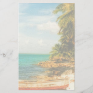 Papelaria Dreamy Tropical Beach com Rowboat