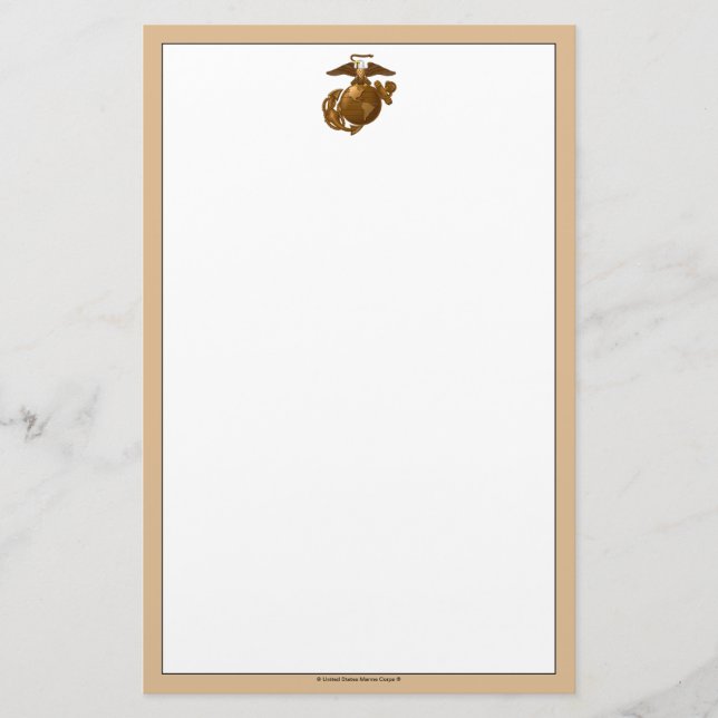 Papelaria EGA de cor do cheio - Bronze (Frente)