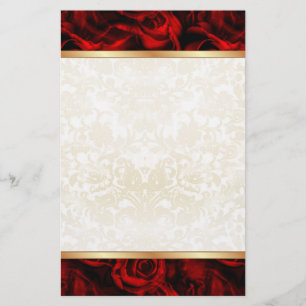 Papelaria Elegância da rosa vermelha