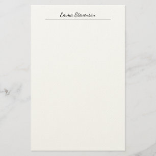 Papelaria Elegante Caligrafia Preta e Branca Profissional