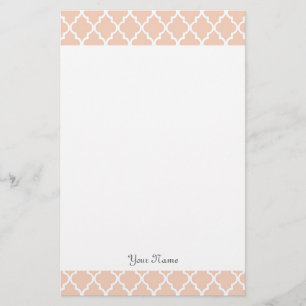 Papelaria Elegante, moderno trevo de quatro folhas laranja c