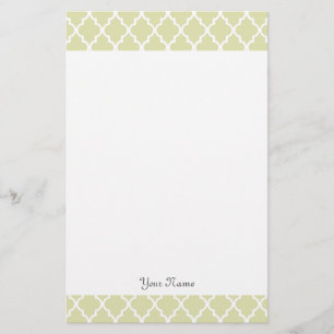 Papelaria Elegante, moderno trevo de quatro folhas verde lim