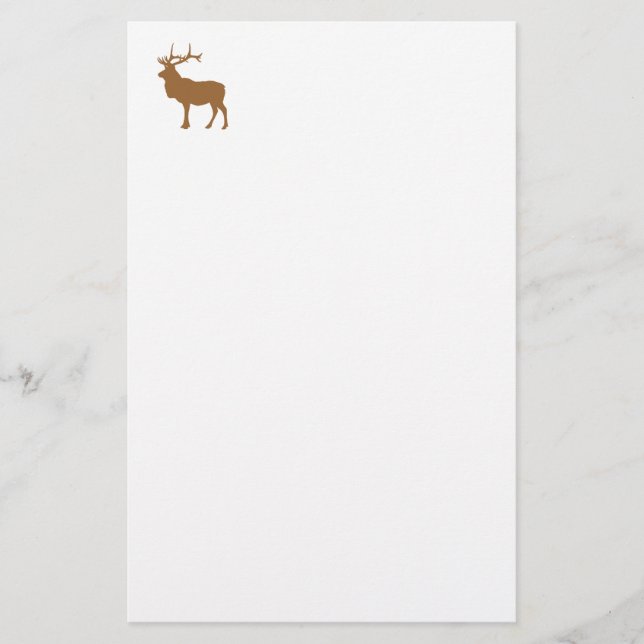Papelaria Elk Branco e Castanho (Frente)