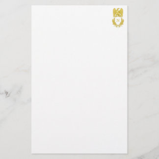 Papelaria Emblema imperial de Eagle de Napoleon mim papel de
