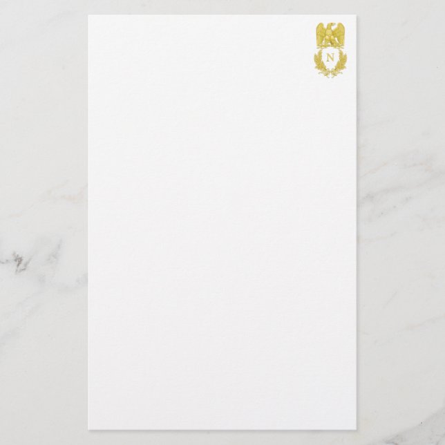 Papelaria Emblema imperial de Eagle de Napoleon mim papel de (Frente)