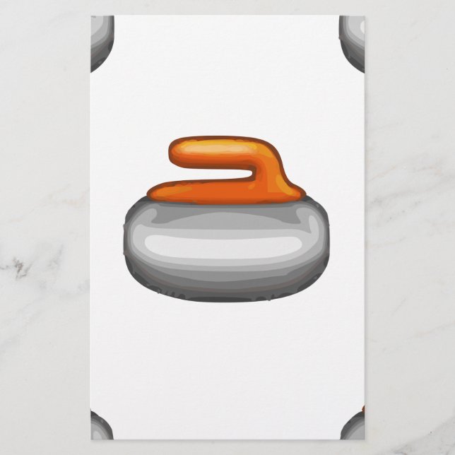 Papelaria Emoji Curling Stone (Frente)