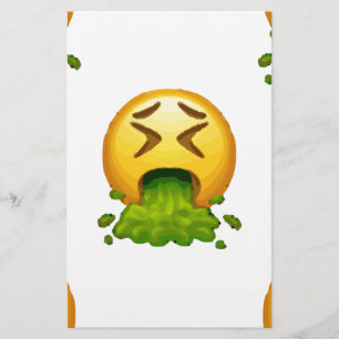Papelaria emoji vomitando