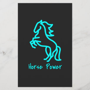 Papelaria Energia do cavalo em azul