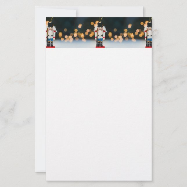Papelaria Enfeite de Natal clássico quebra-nozes do Slippery (Frente)