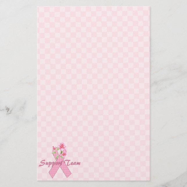 Papelaria Equipe de apoio ao cancer de mama (Frente)