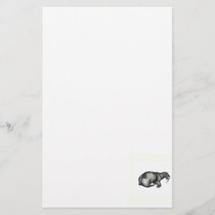 Papelaria Esboço da imagem do design do desenho da morsa do