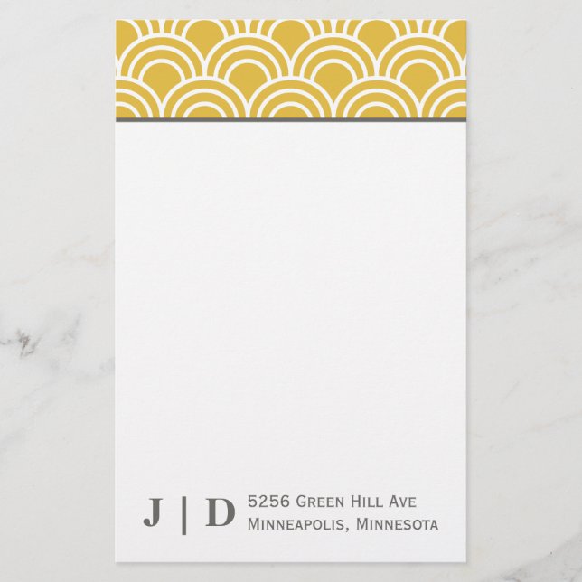 Papelaria Escalas em camadas (Frente)