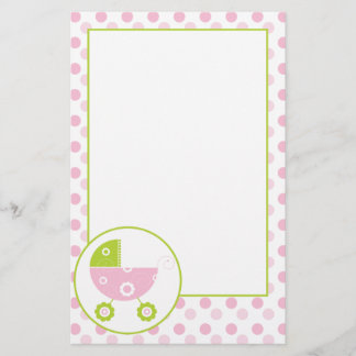 Papelaria Escolha cor-de-rosa & verde 2 do carrinho de