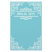 Escolha sua beira geométrica retro do art deco da