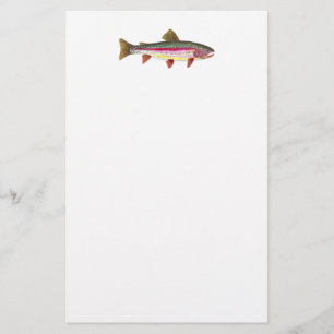Papelaria Escrevendo de peixes do arco-íris