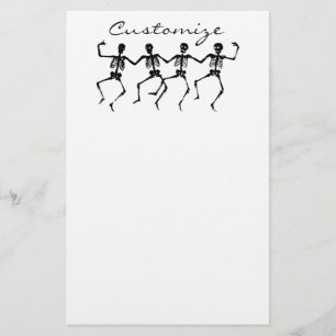 Papelaria Esqueletos o Dia das Bruxas Thunder_Cove da dança
