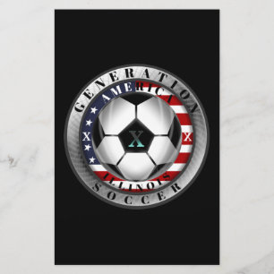 Papelaria Estado de Illinois Geração X Futebol Americano.