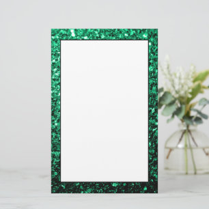 Papelaria Estilhador de brilho verde-esmeralda