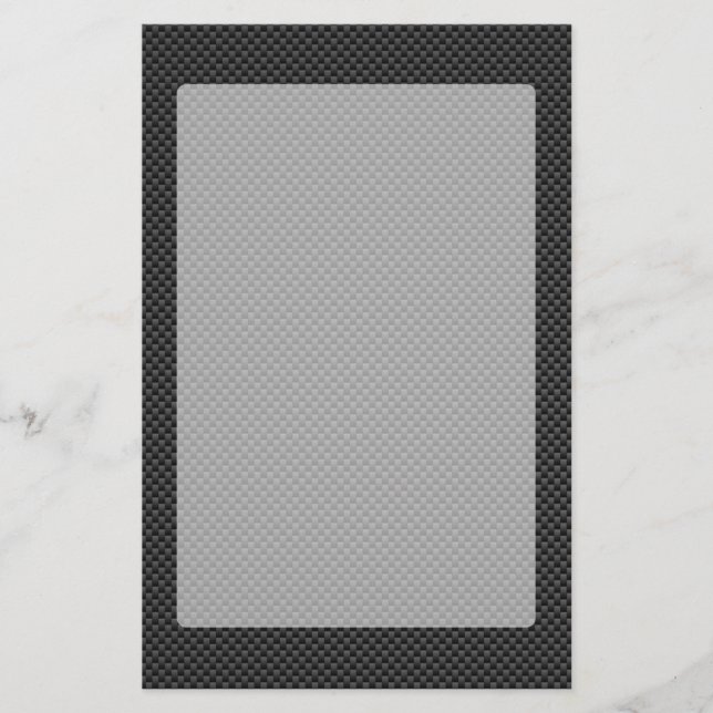 Papelaria Estilo de Fibra de Carbono Moderna Impressão Fundo (Frente)