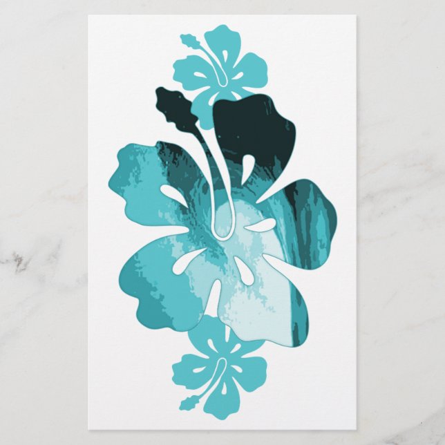 Papelaria Estilo de surf Hibiscus (Frente)