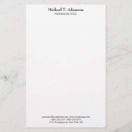 Papelaria Estilo Retro Simples Simples Branco Simples