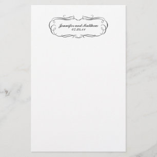 Papelaria Estoque de Casamento Tuxedo em Cinzas