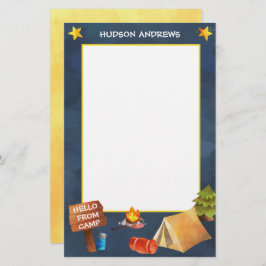 Papelaria Estoque Personalizado De Aquarela Do Campo De Verã