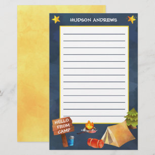 Papelaria Estoque Personalizado De Aquarela Do Campo De Verã