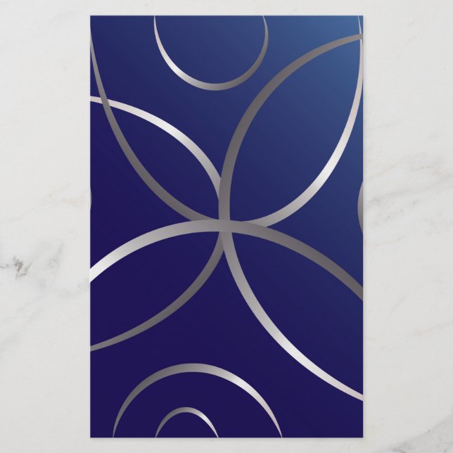 Papelaria Estradas prateadas (Frente)