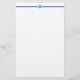 Papelaria Estrela de David Blue 5,5 Por Meia Letra De 8,5 Po
