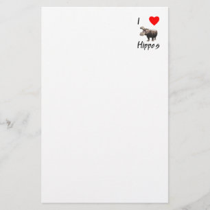 Papelaria Eu amo hipopótamos (2)
