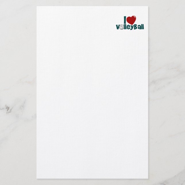 Papelaria Eu Amo Voleibol (Frente)