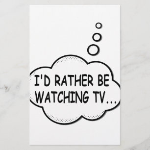 Papelaria Eu Preferencialmente De Assistir TV