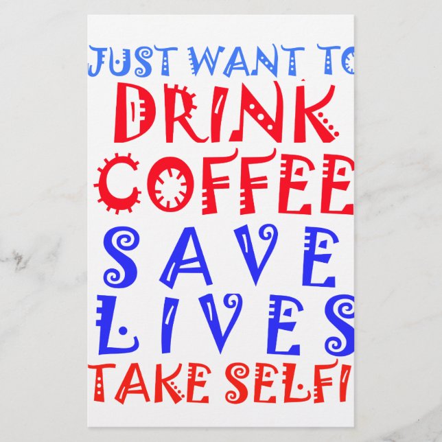 Papelaria Eu só quero tomar café (Frente)