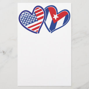 Papelaria EUA Cuba ama corações