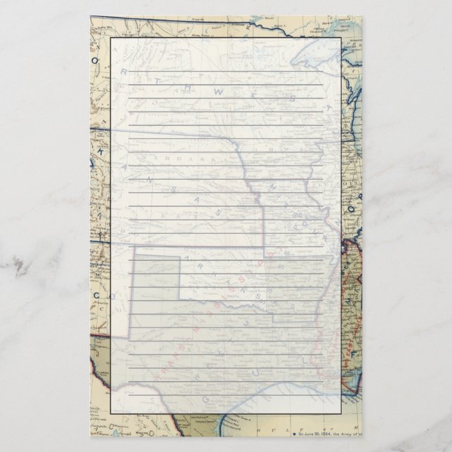 Papelaria EUA junho de 1864 (Frente)