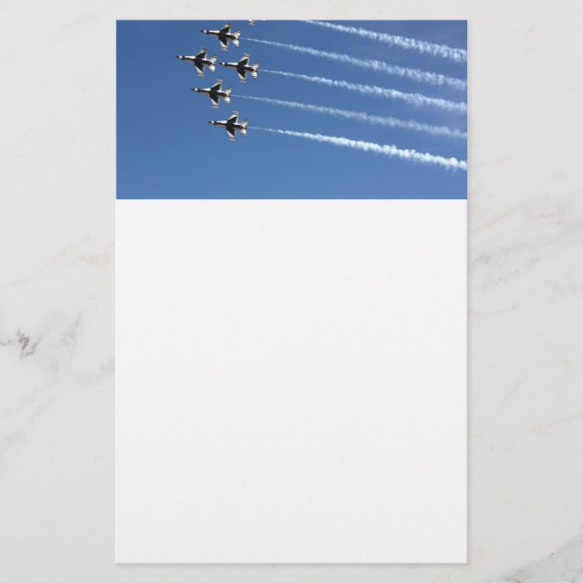 Papelaria F-16 Formação Delta de Thunderbird (Frente)