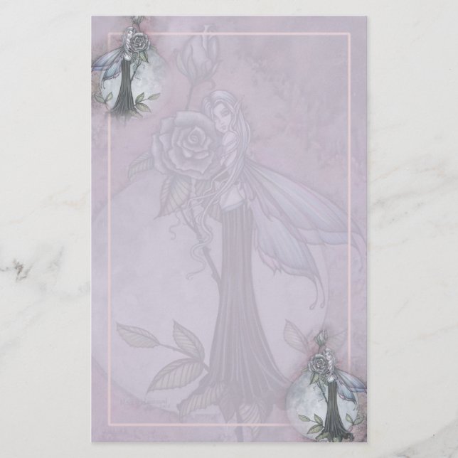 Papelaria Fada Rosa Lavanda de Molly Harrison (Frente)